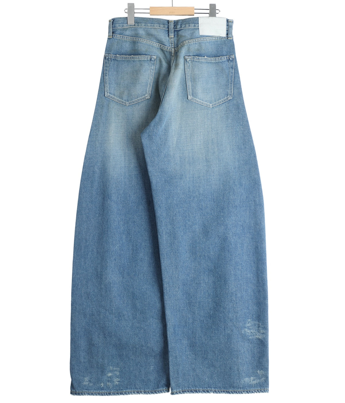 ssstein DEFORMATION WIDE DENIM JEANS