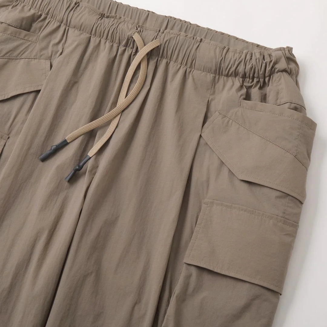  RCESSD Mens Casual Nylon Cargo Pants, Mens Solid Color