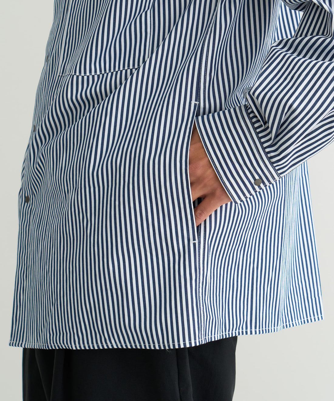 NANGA STRIPE W POCKET BOX SHIRT