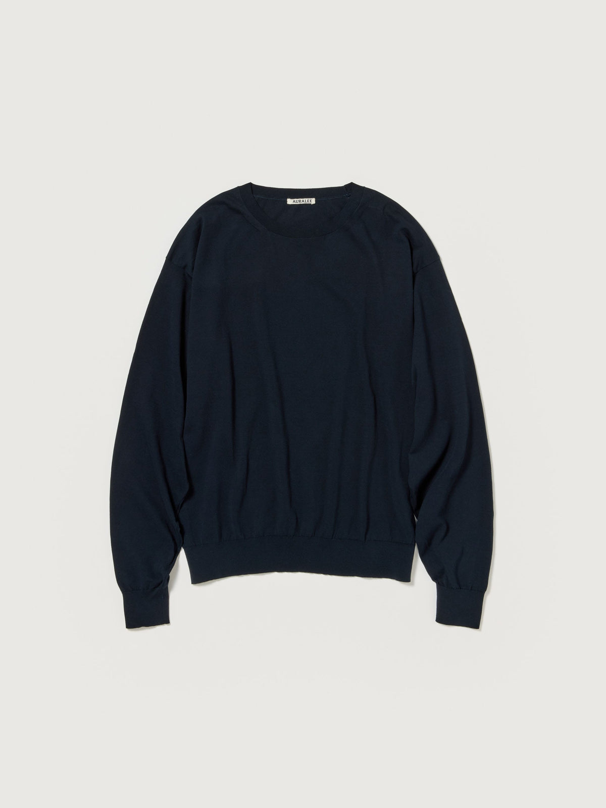 AURALEE SUPER HIGH GAUGE COTTON KNIT P/O – unexpected store