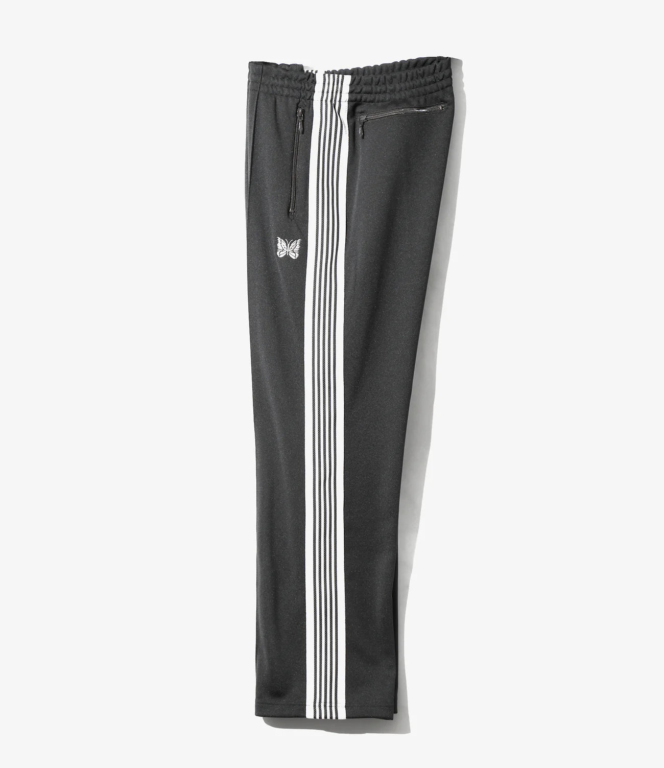 Needles<別注>Track Pant Poly Smooth （BLACK Needles/別注 Track Pant PolySmooth Black×Gray｜Daytona Park