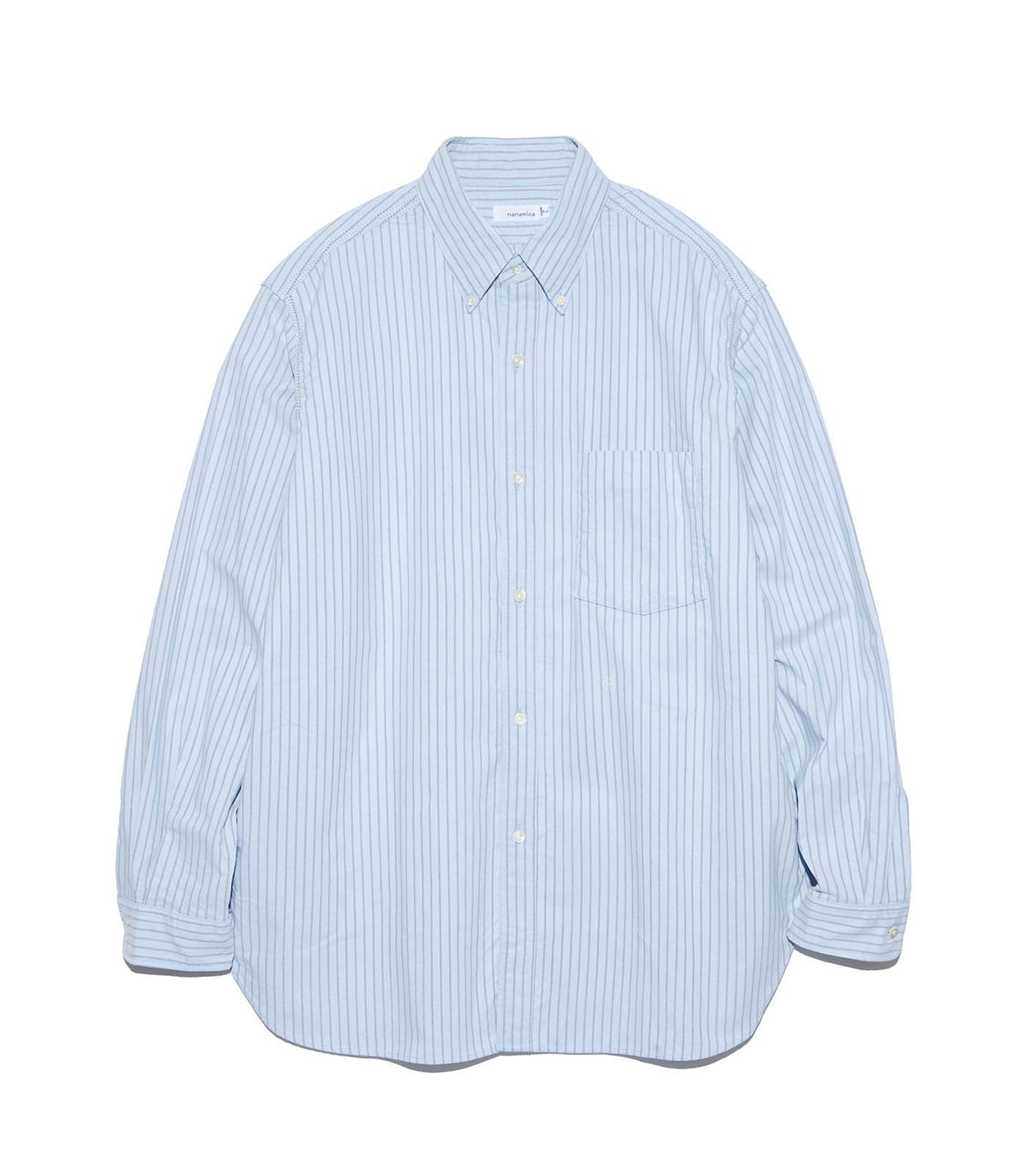 nanamica Button Down Stripe Wind Shirt