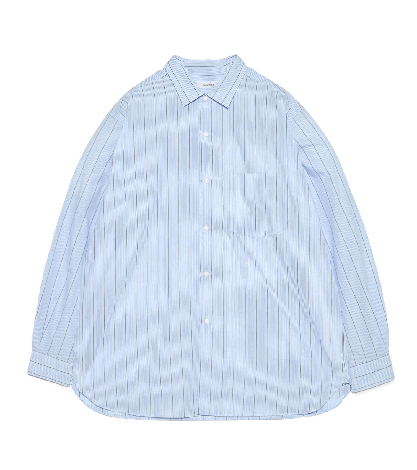 nanamica Regular Collar Stripe Wind Shirt