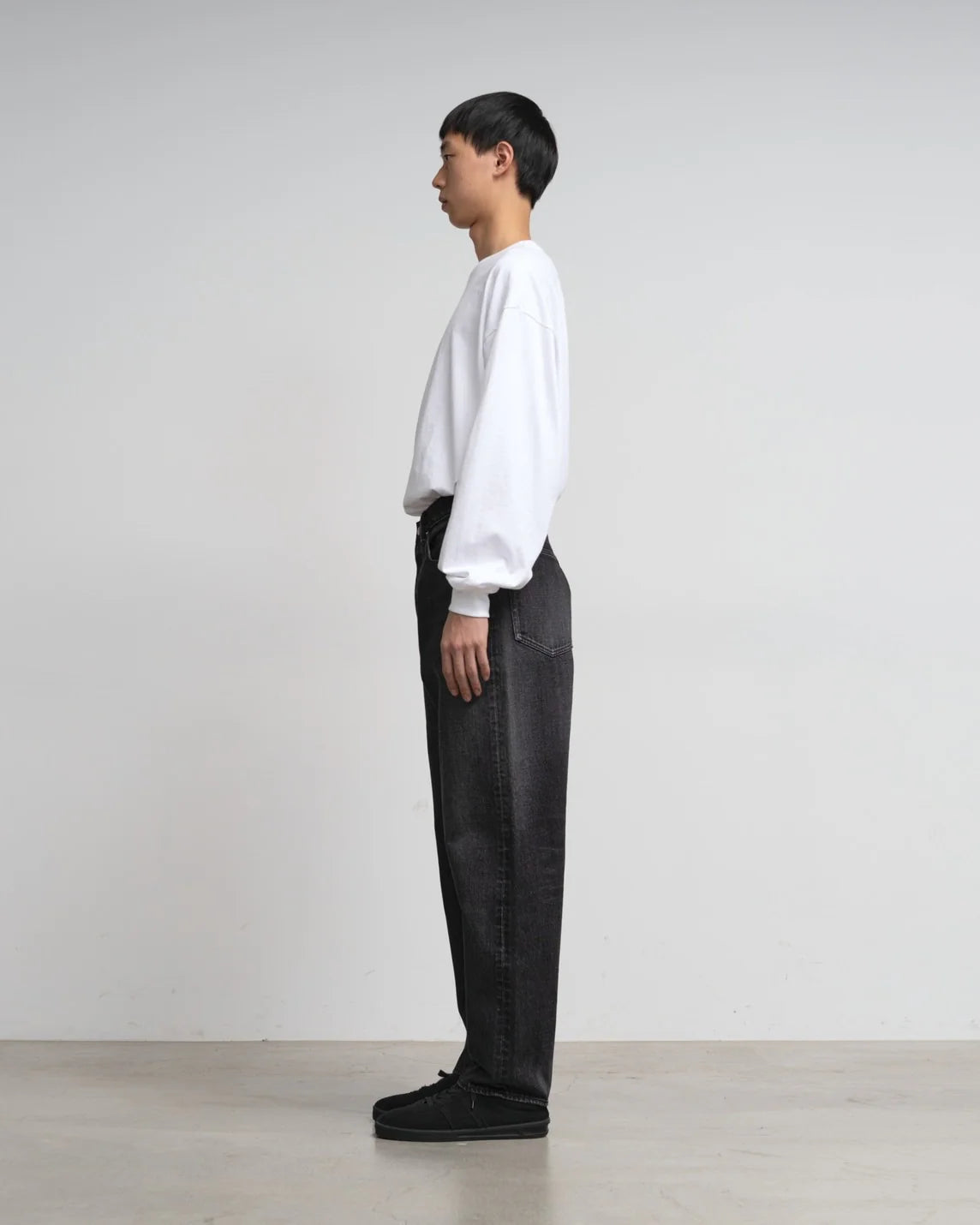 Graphpaper Selvage Denim Five Pocket Tapered Pants - DARK FADE