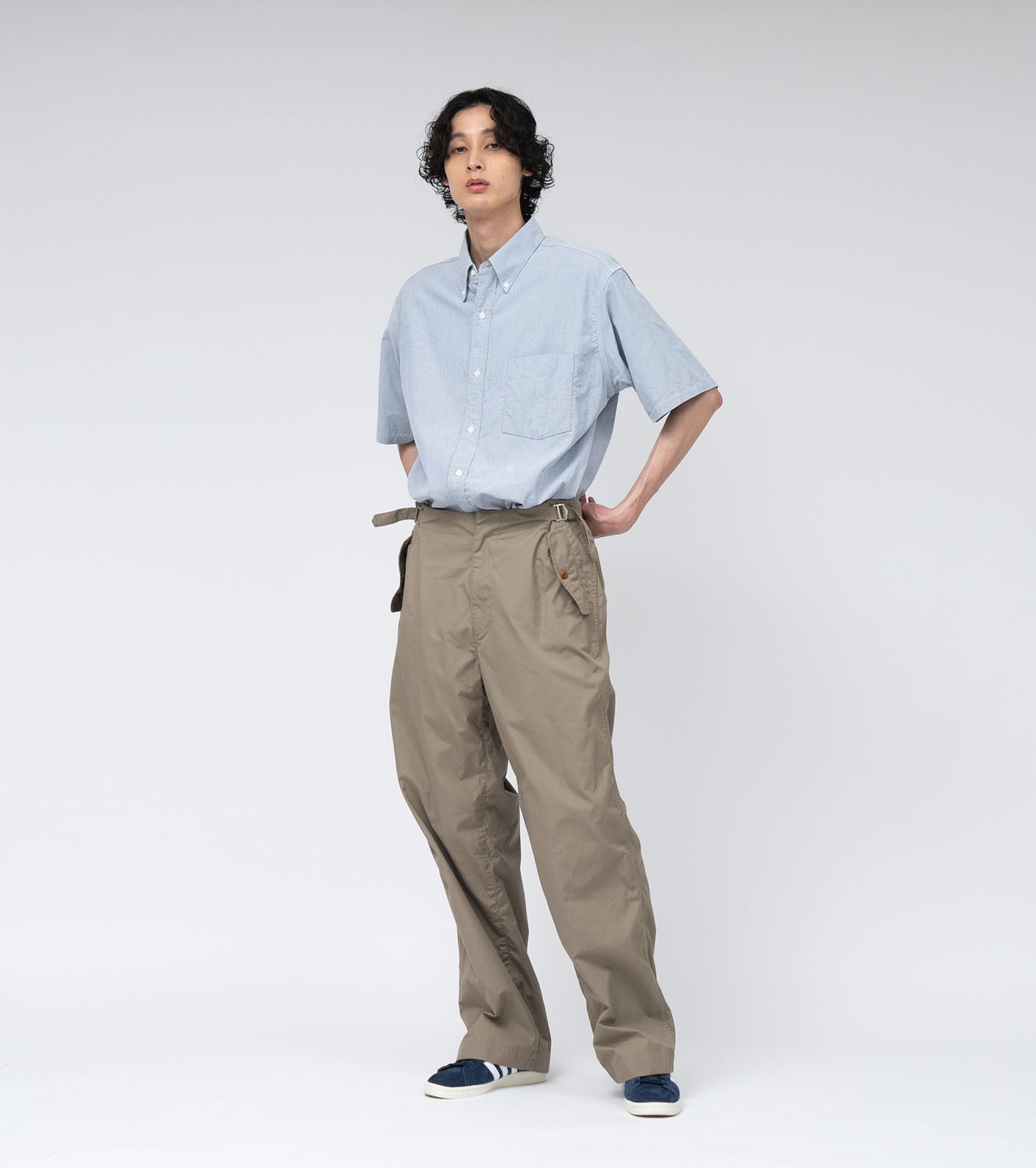 nanamica Side Belt Wide Pants