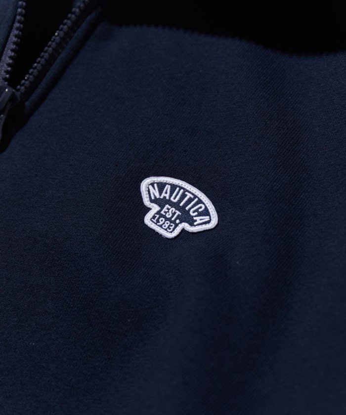 NAUTICA JAPAN Small Patch Logo Cadet Collar Sweatshirt