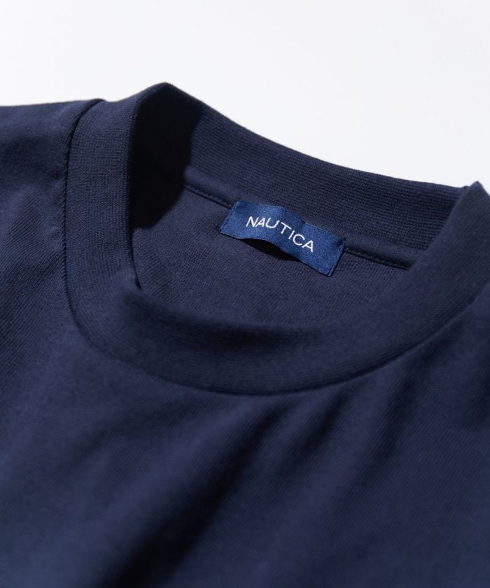 NAUTICA JAPAN Small Patch Logo Pocket L/S Tee