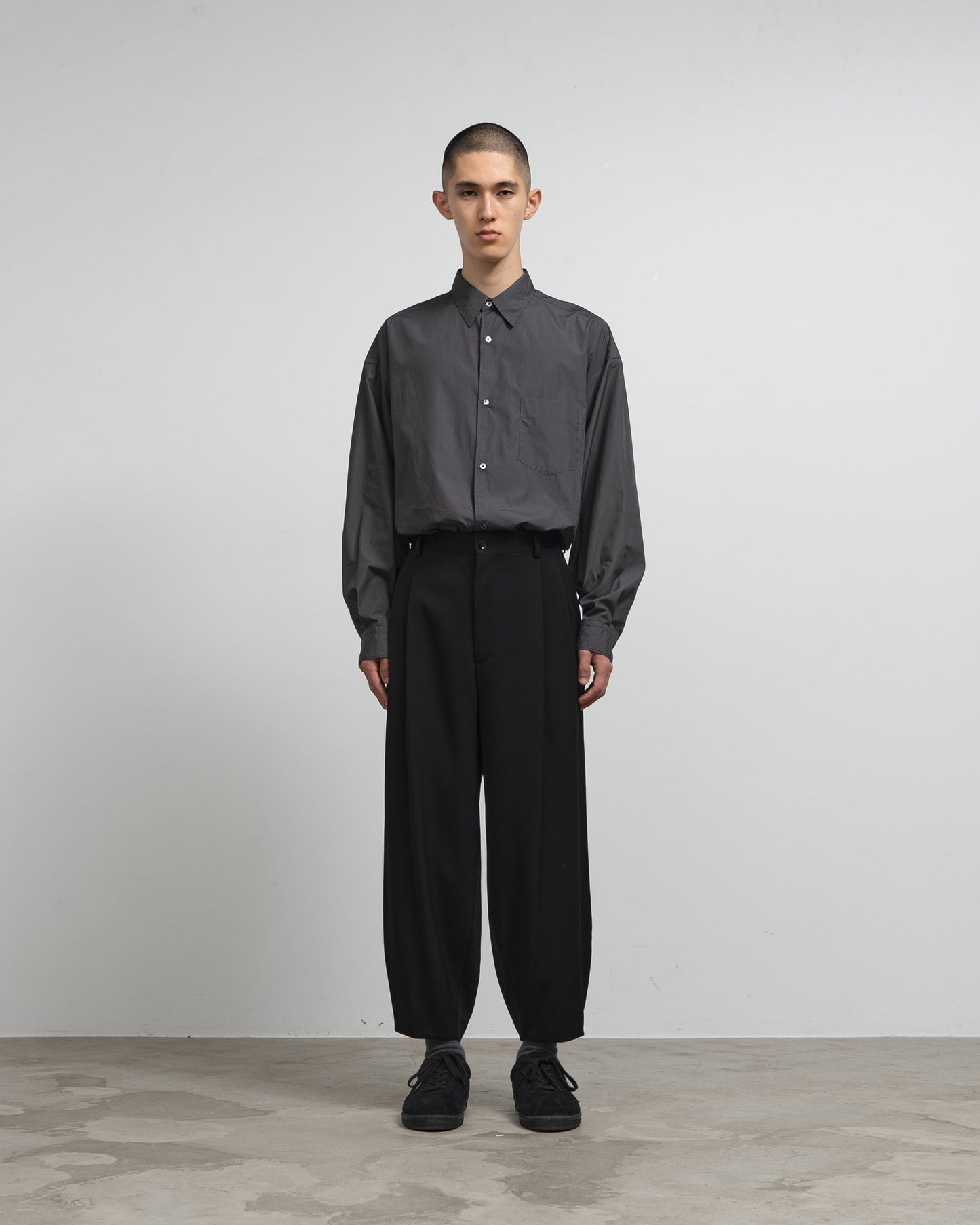 Graphpaper Wool Doeskin Tapered Trousers