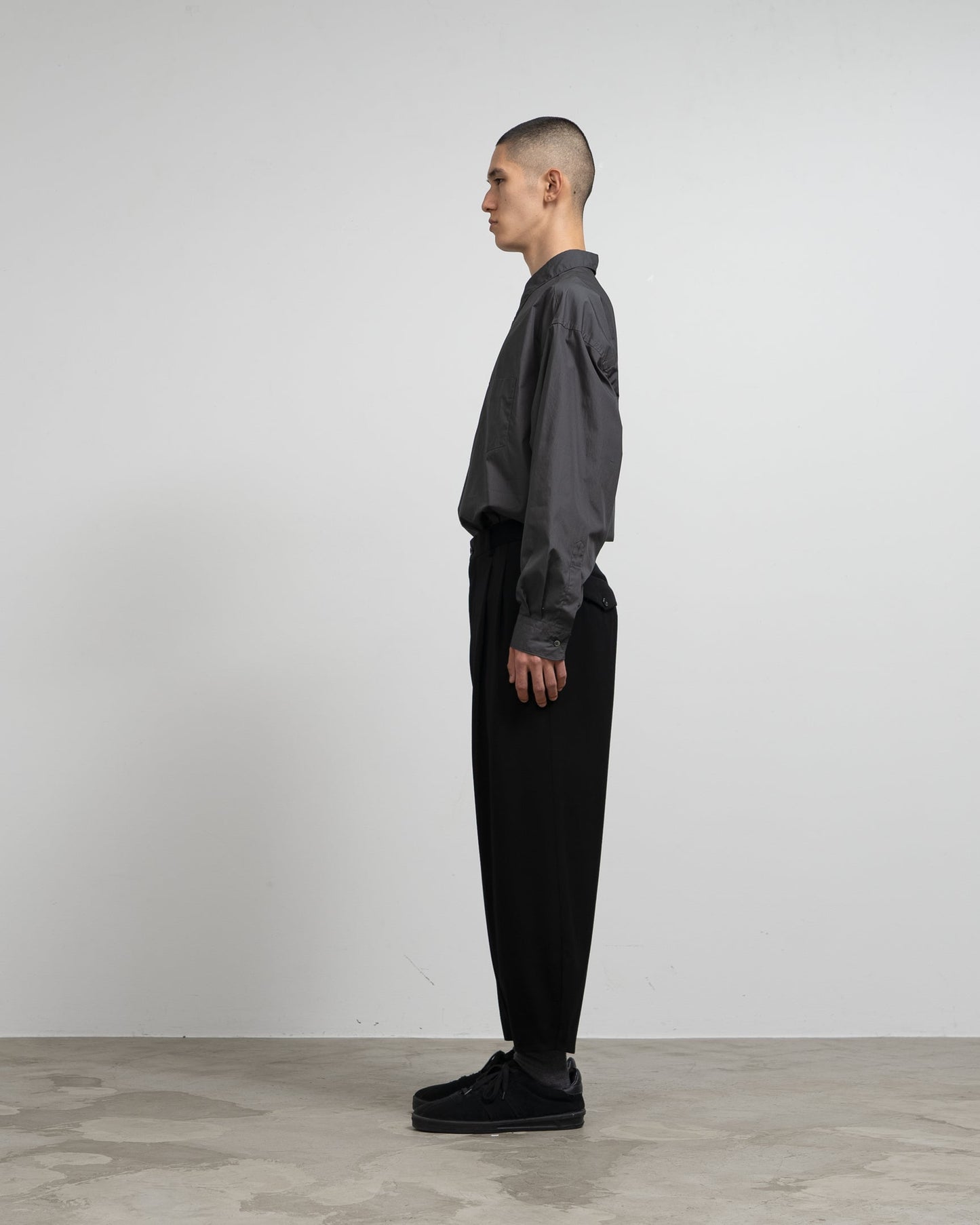 Graphpaper Wool Doeskin Tapered Trousers