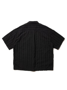 COOTIE PRODUCTIONS STRIPE SUCKER CLOTH OPEN COLLAR S/S SHIRT