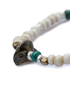 SunKu Antique Beads Bracelet White/Turquoise LTD-023