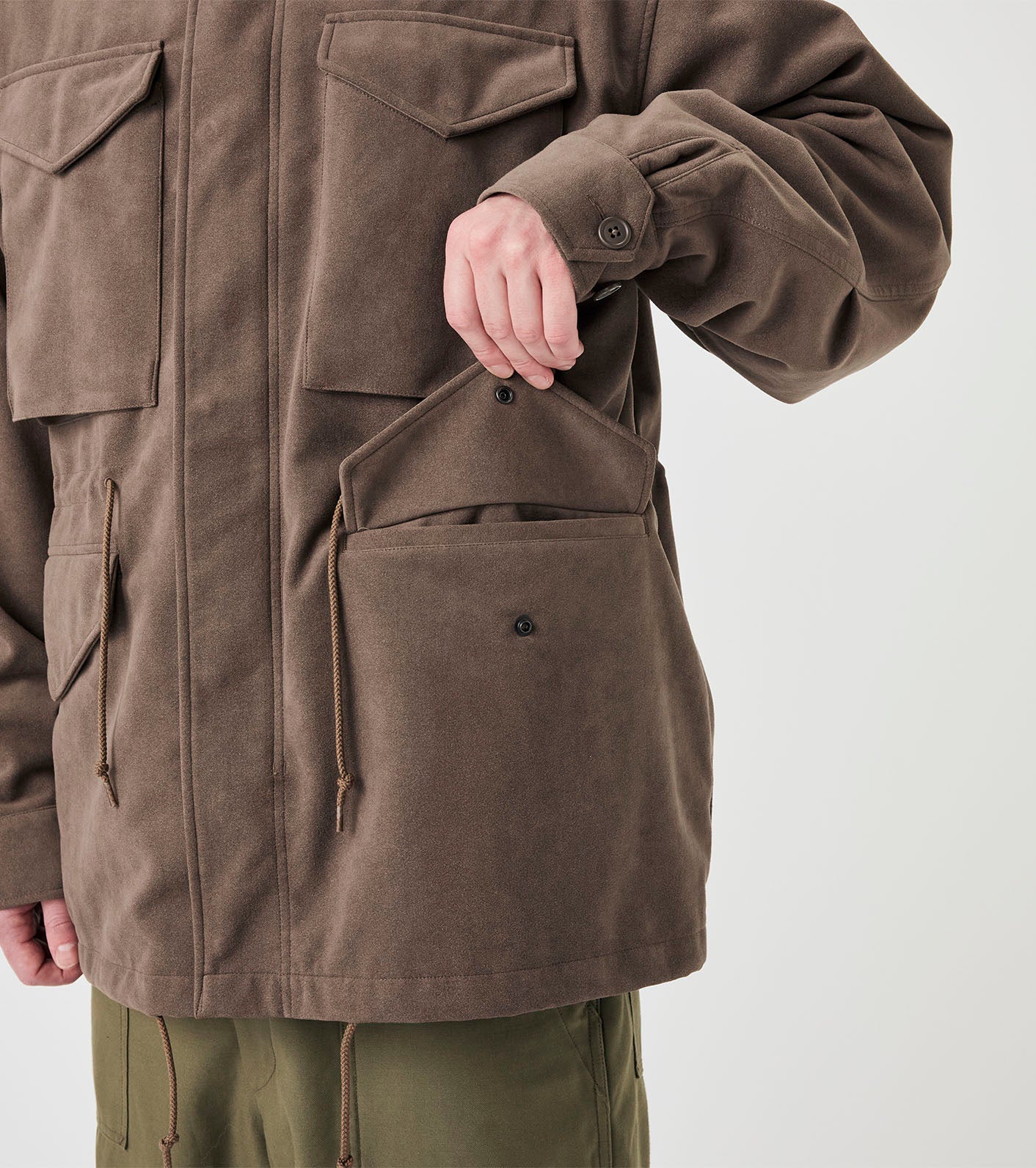 nanamica Synthetic Leather Field Jacket