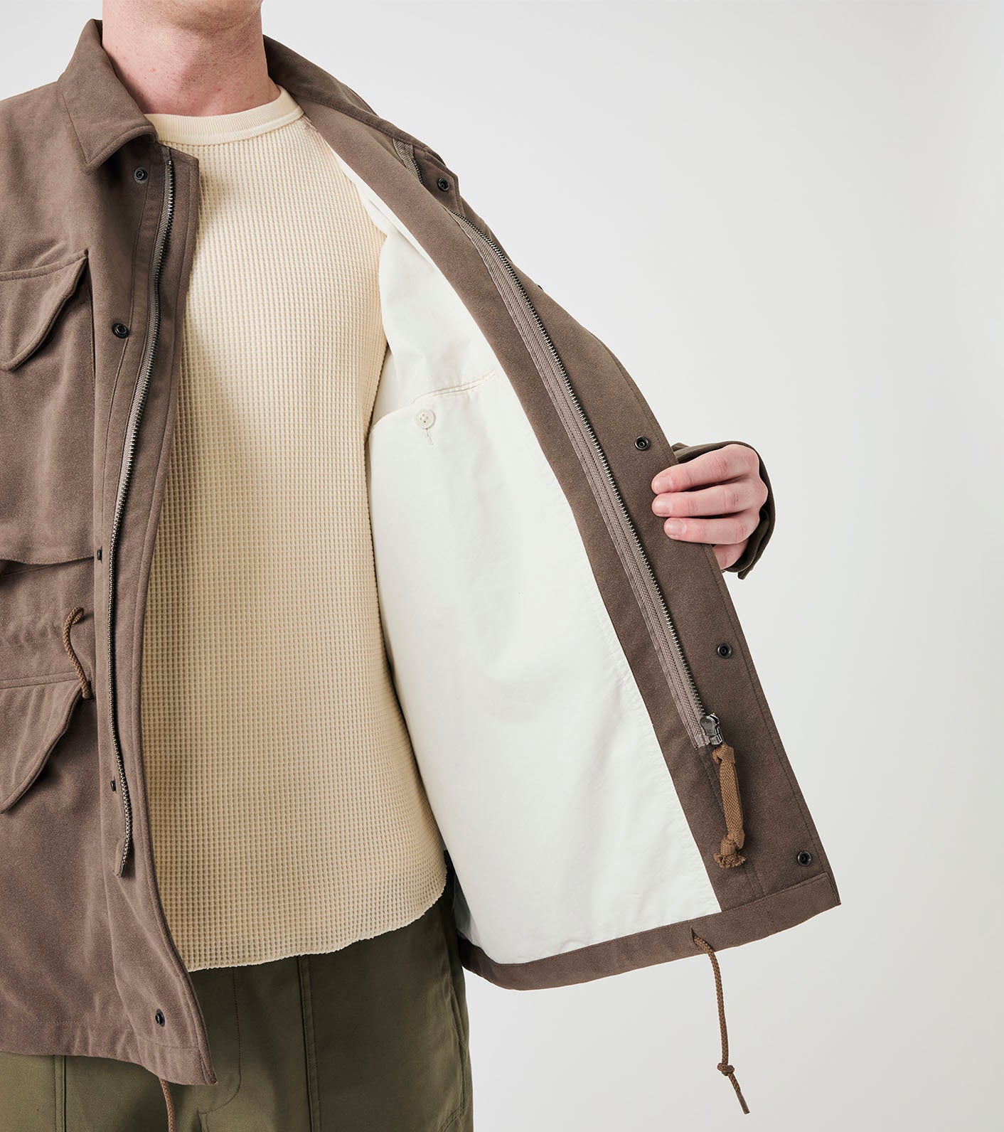 nanamica Synthetic Leather Field Jacket