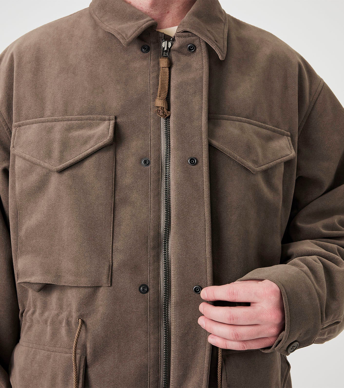 nanamica Synthetic Leather Field Jacket