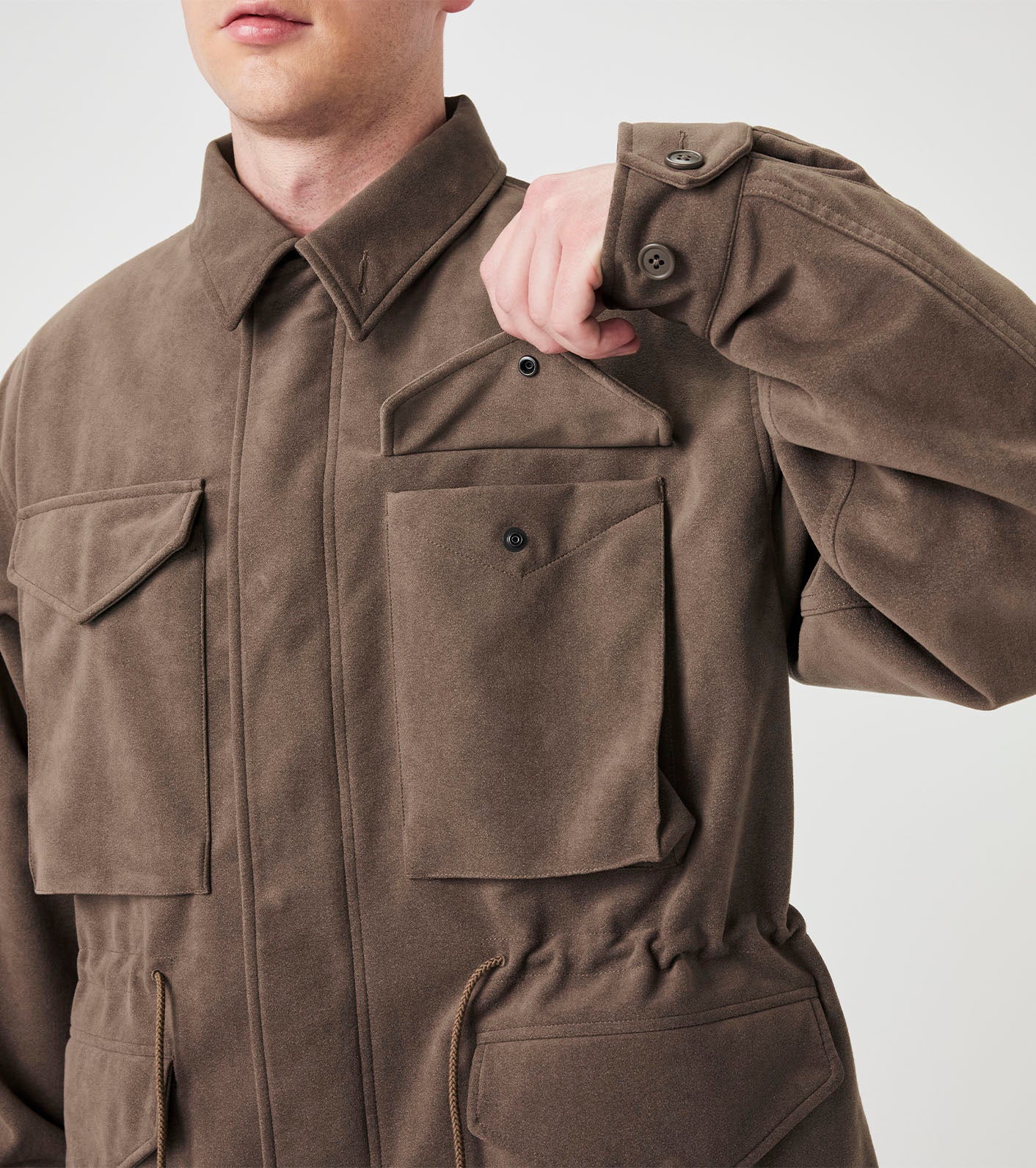 nanamica Synthetic Leather Field Jacket