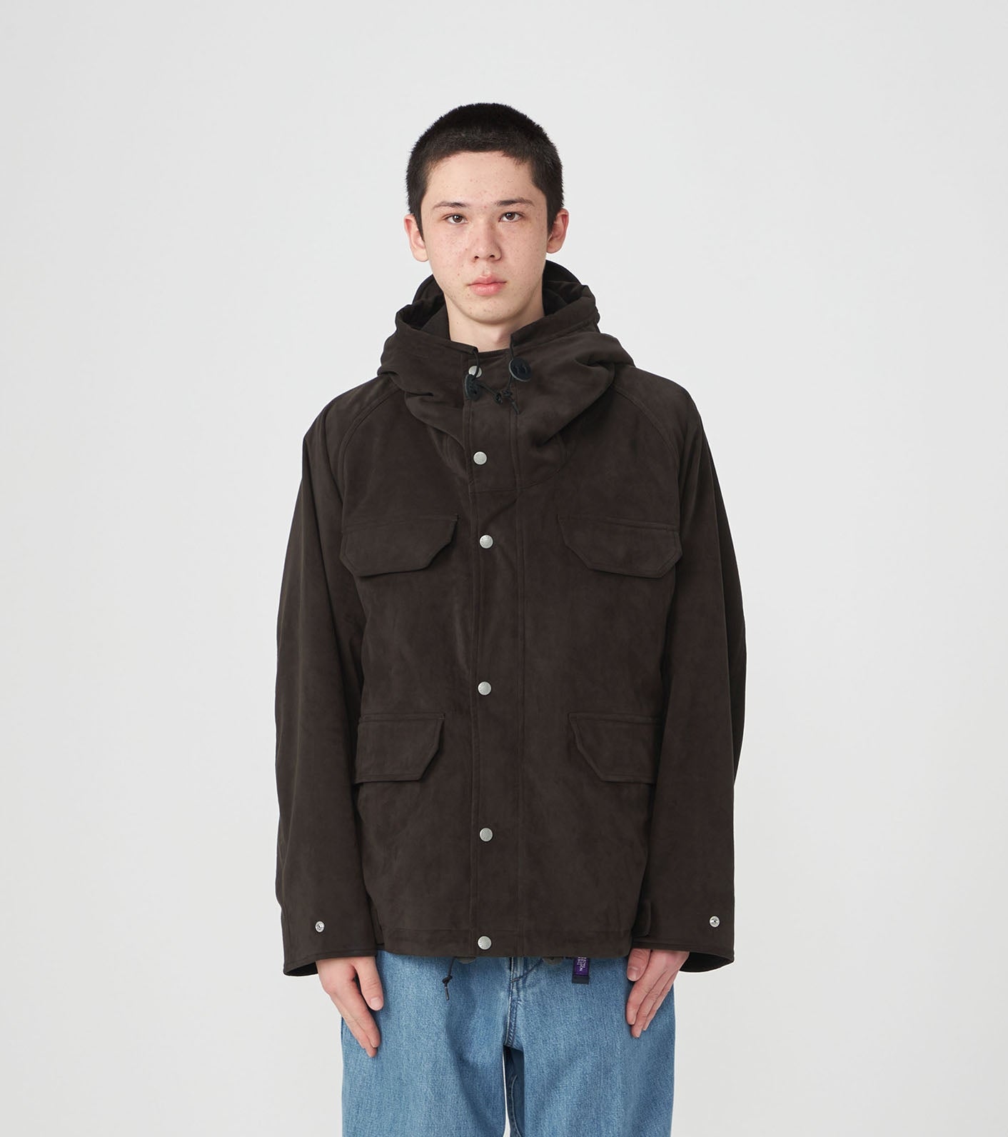 Purple Label Synthetic Leather Mountain Parka