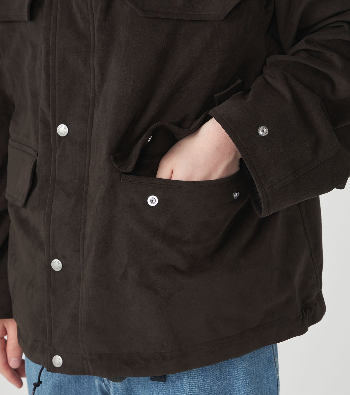 Purple Label Synthetic Leather Mountain Parka