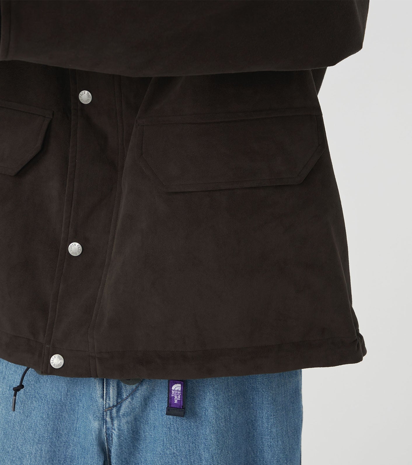 Purple Label Synthetic Leather Mountain Parka