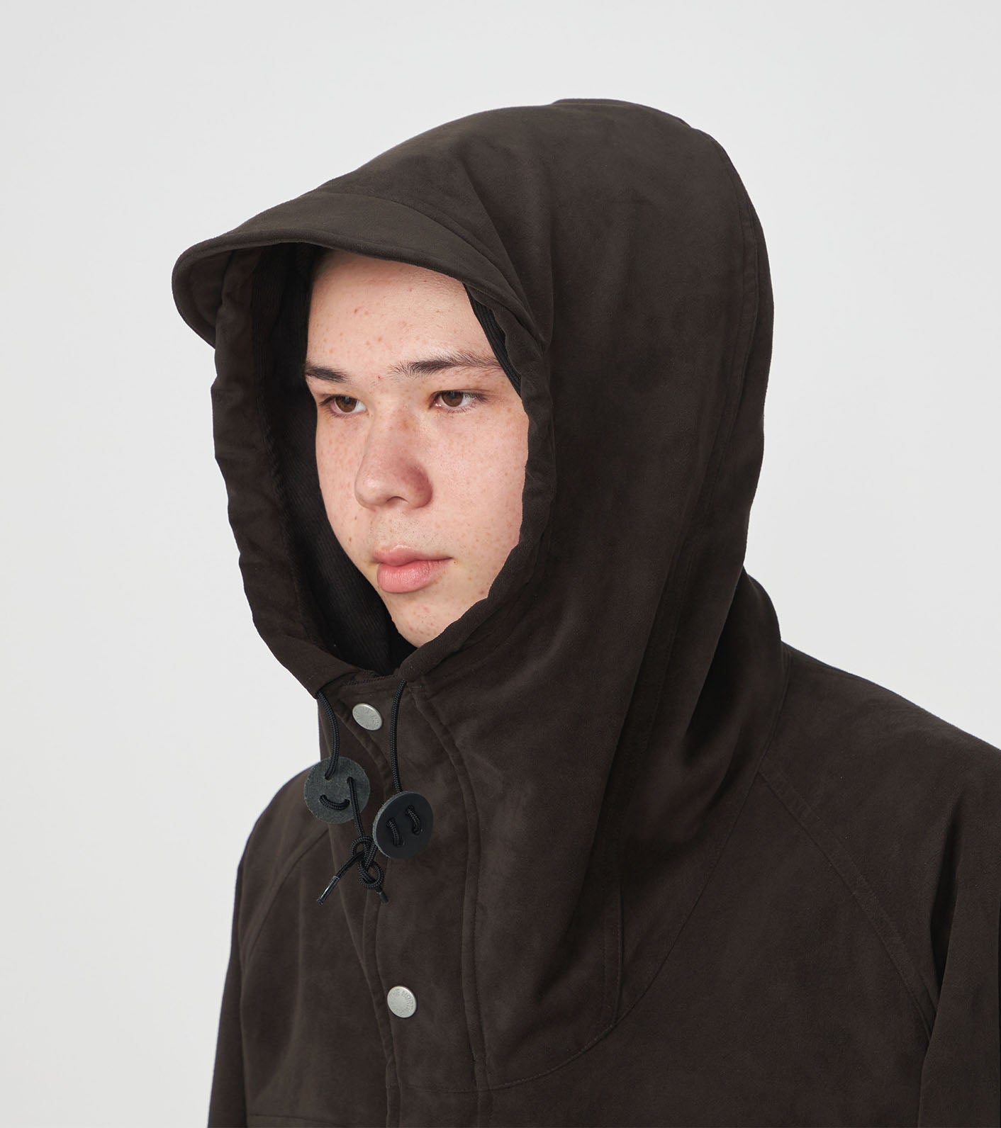 Purple Label Synthetic Leather Mountain Parka