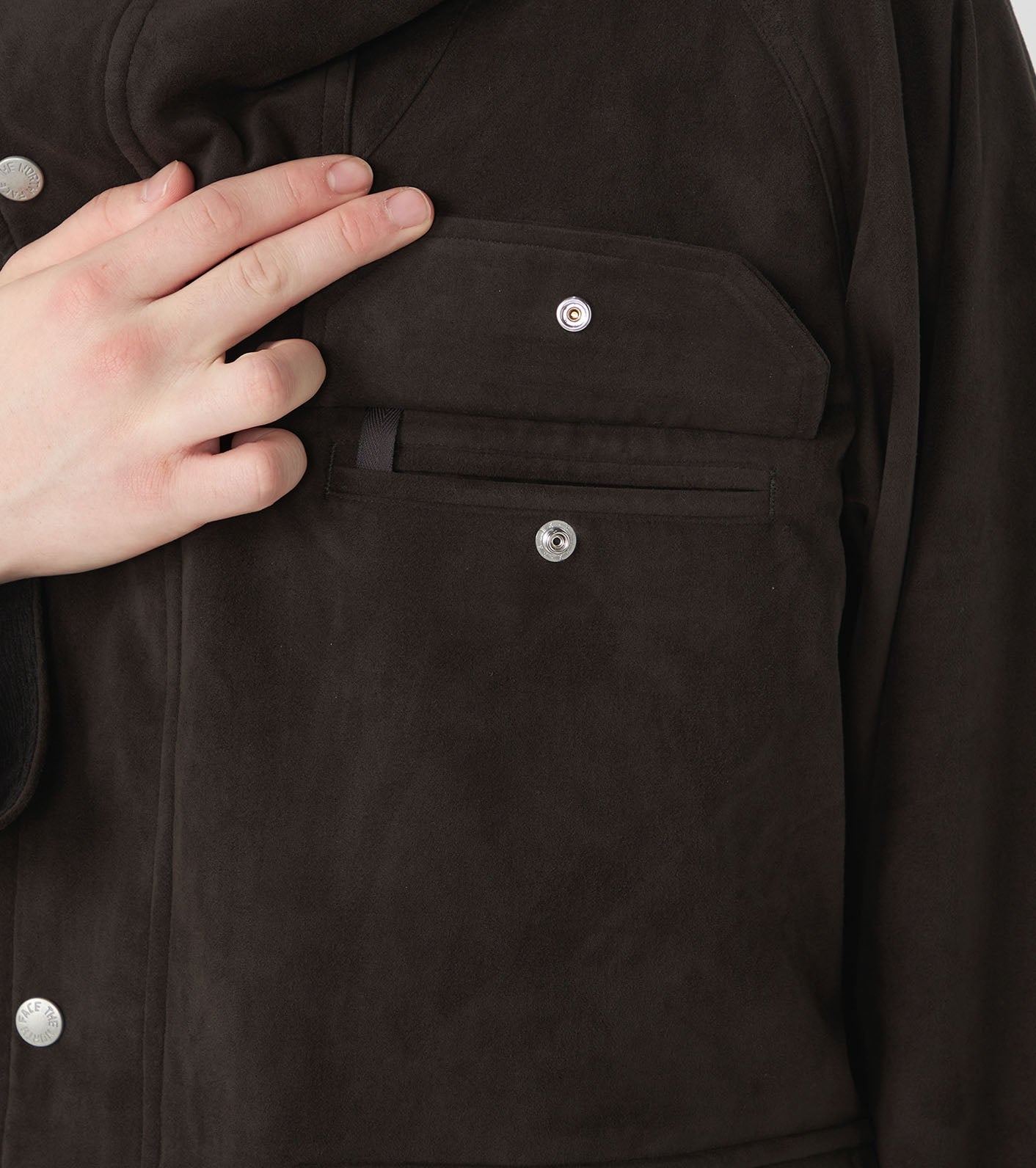 Purple Label Synthetic Leather Mountain Parka