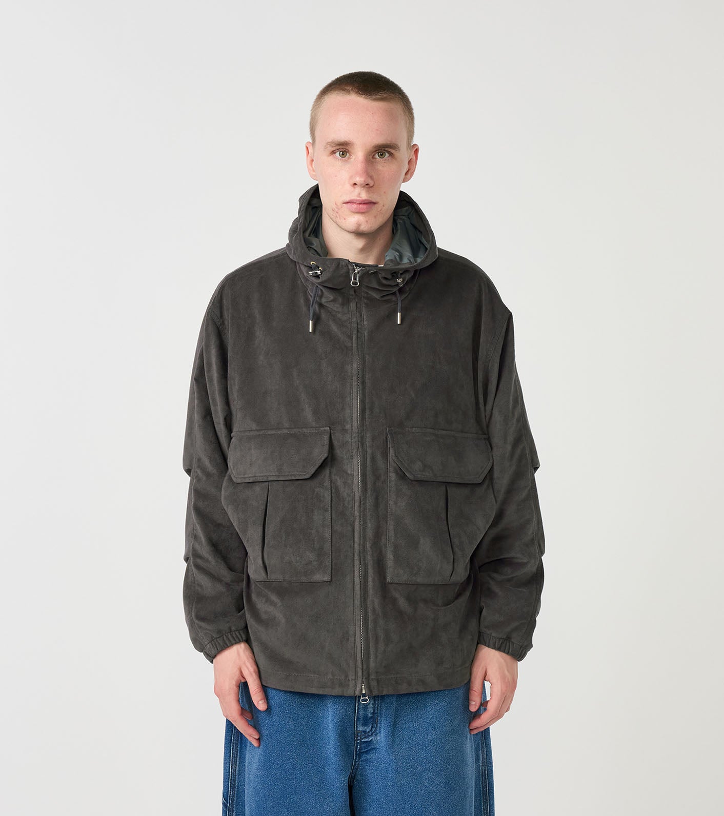 THE NORTH FACE PURPLE LABEL Synthetic Leather Mountain Wind Parka