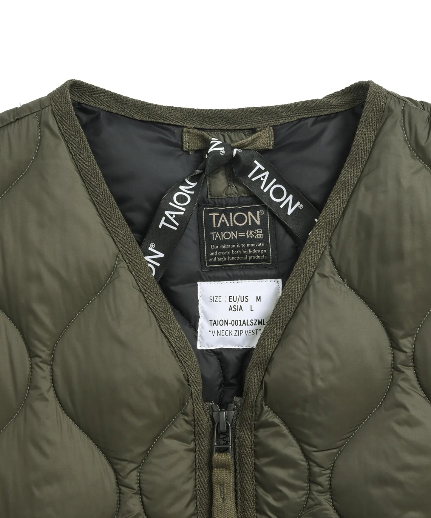 TAION MILITARY V NECK W-ZIP DOWN JKT (SOFT SHELL)