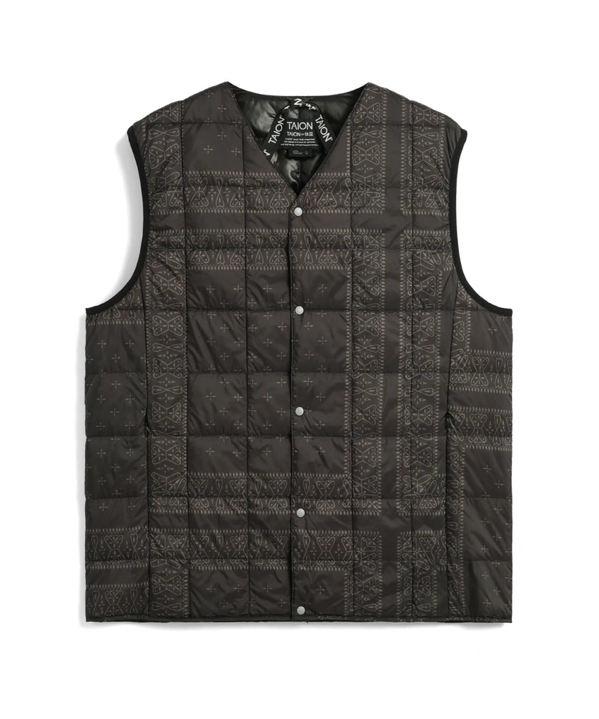 TAION V NECK BUTTON DOWN VEST