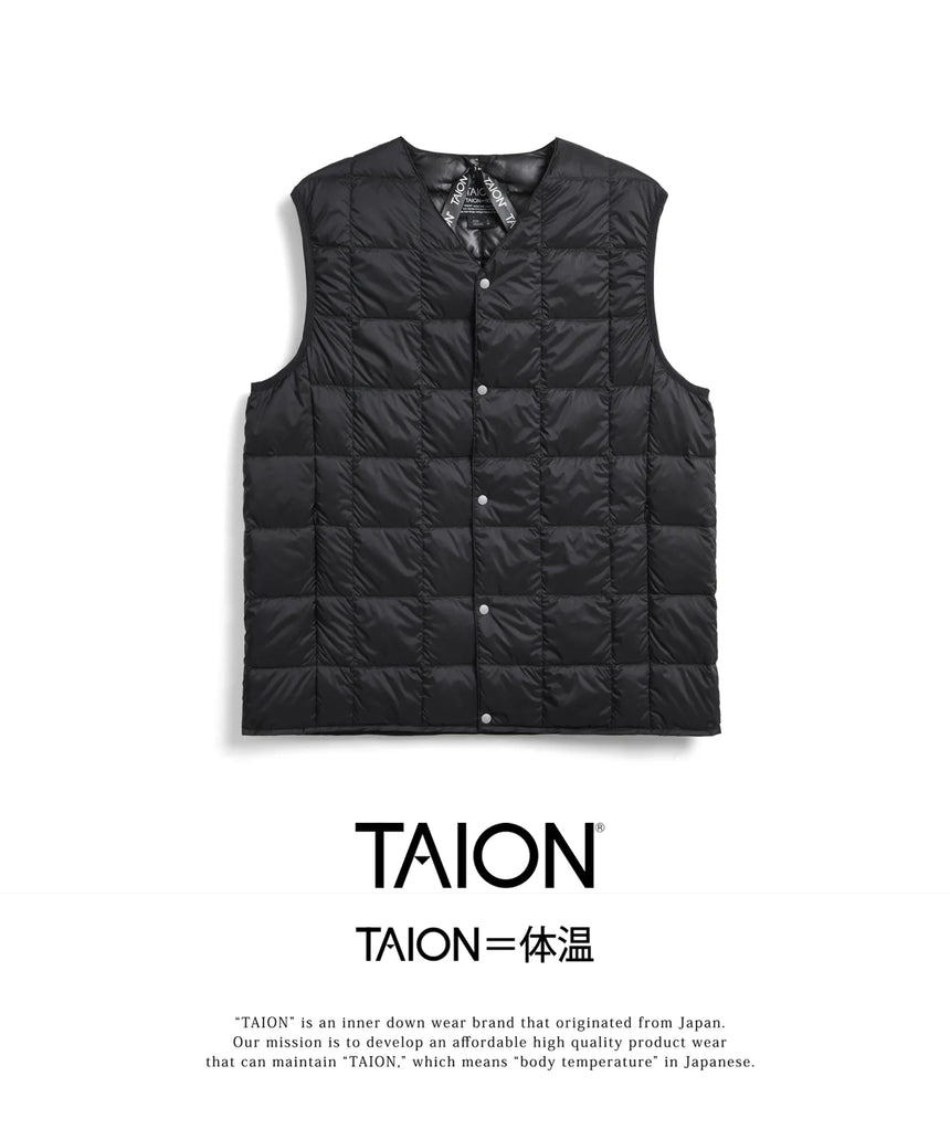 TAION V NECK BUTTON DOWN VEST