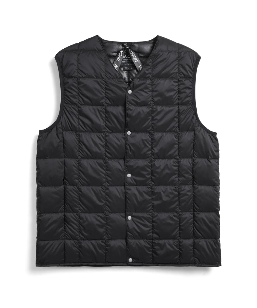 TAION V NECK BUTTON DOWN VEST