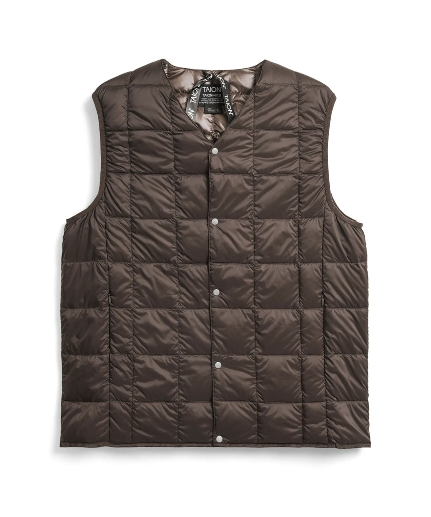 TAION V NECK BUTTON DOWN VEST