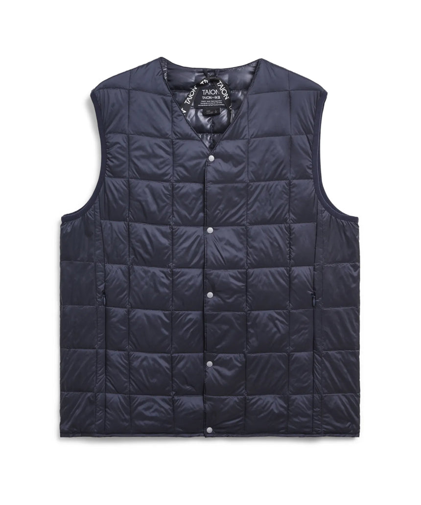 TAION V NECK BUTTON DOWN VEST