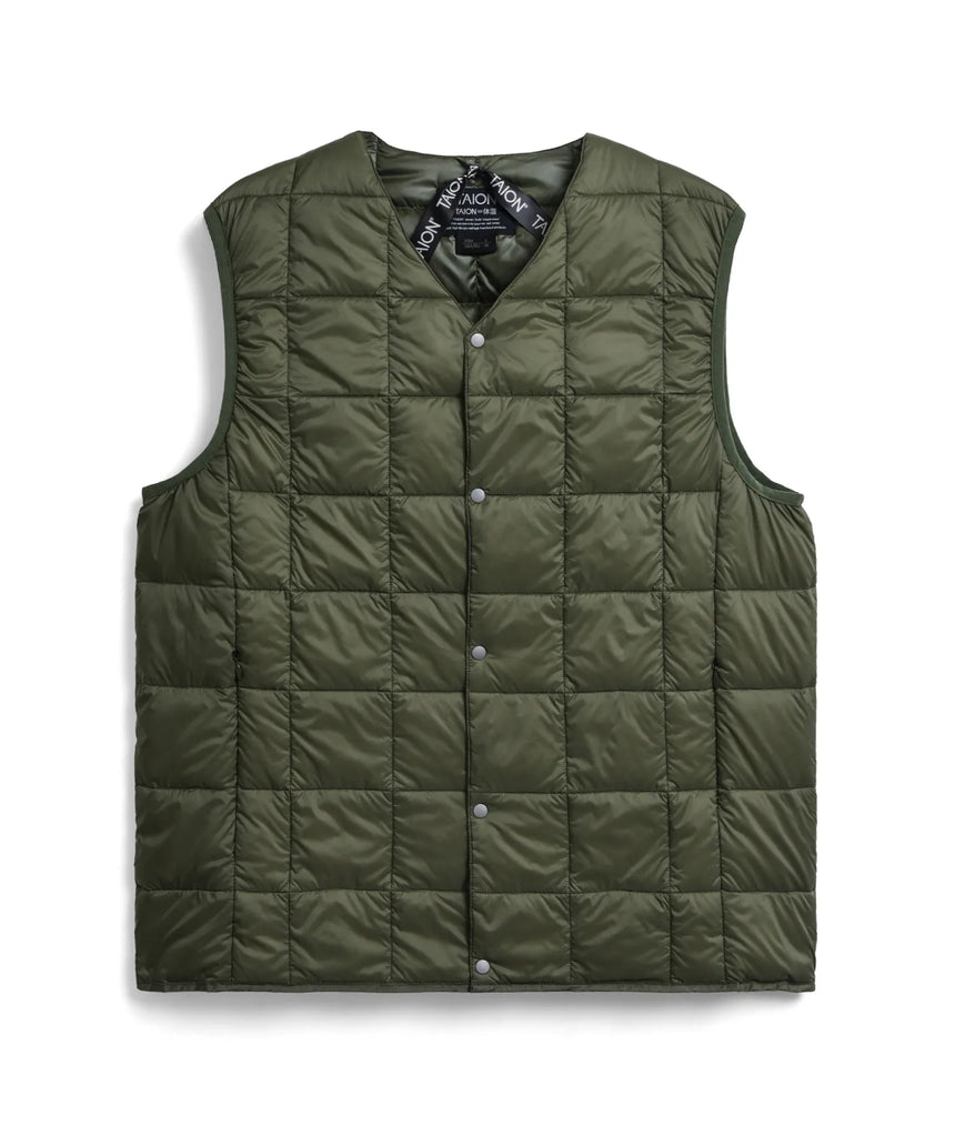 TAION V NECK BUTTON DOWN VEST