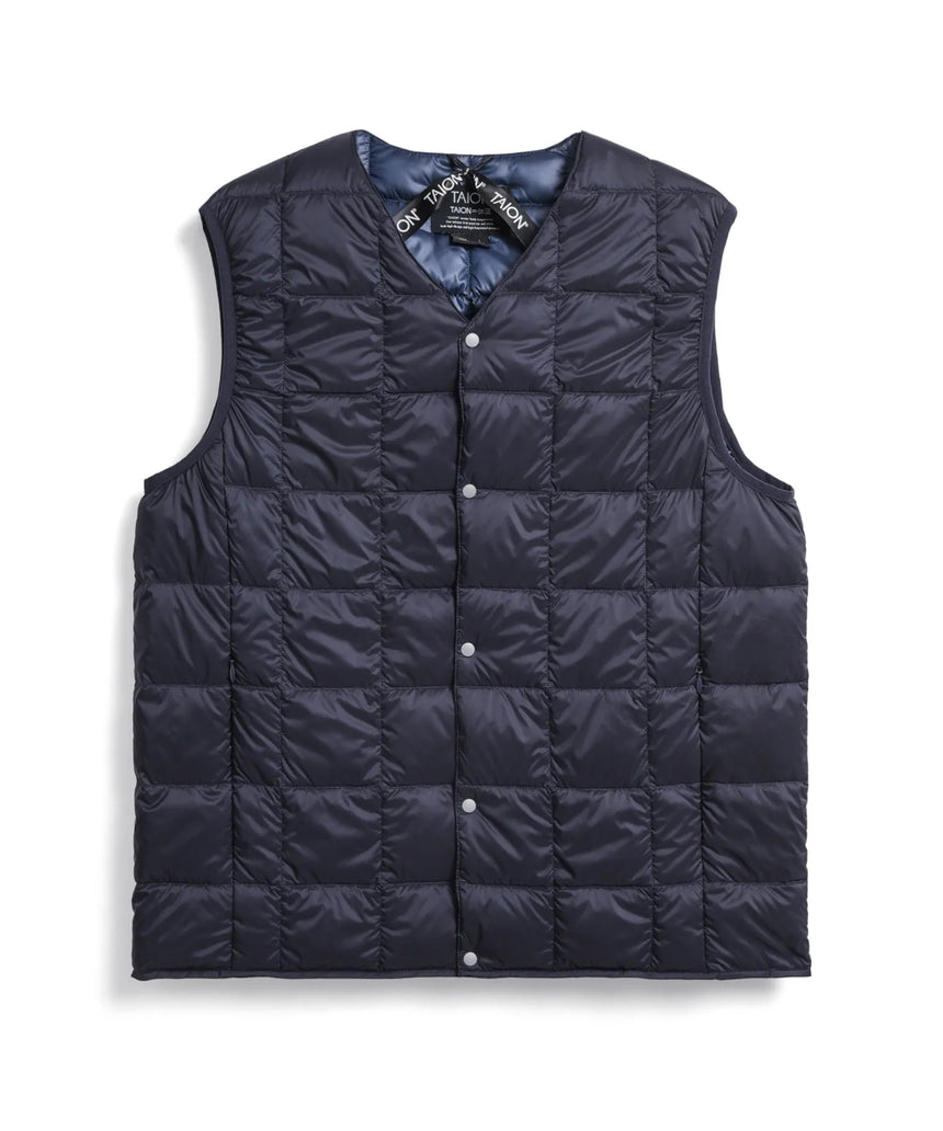 TAION V NECK BUTTON DOWN VEST