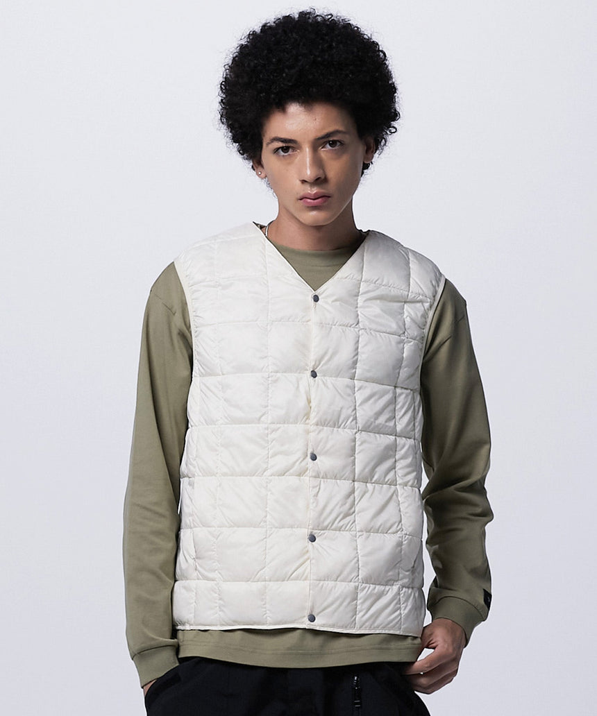 TAION V NECK BUTTON DOWN VEST