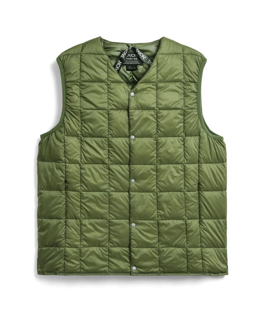 TAION V NECK BUTTON DOWN VEST