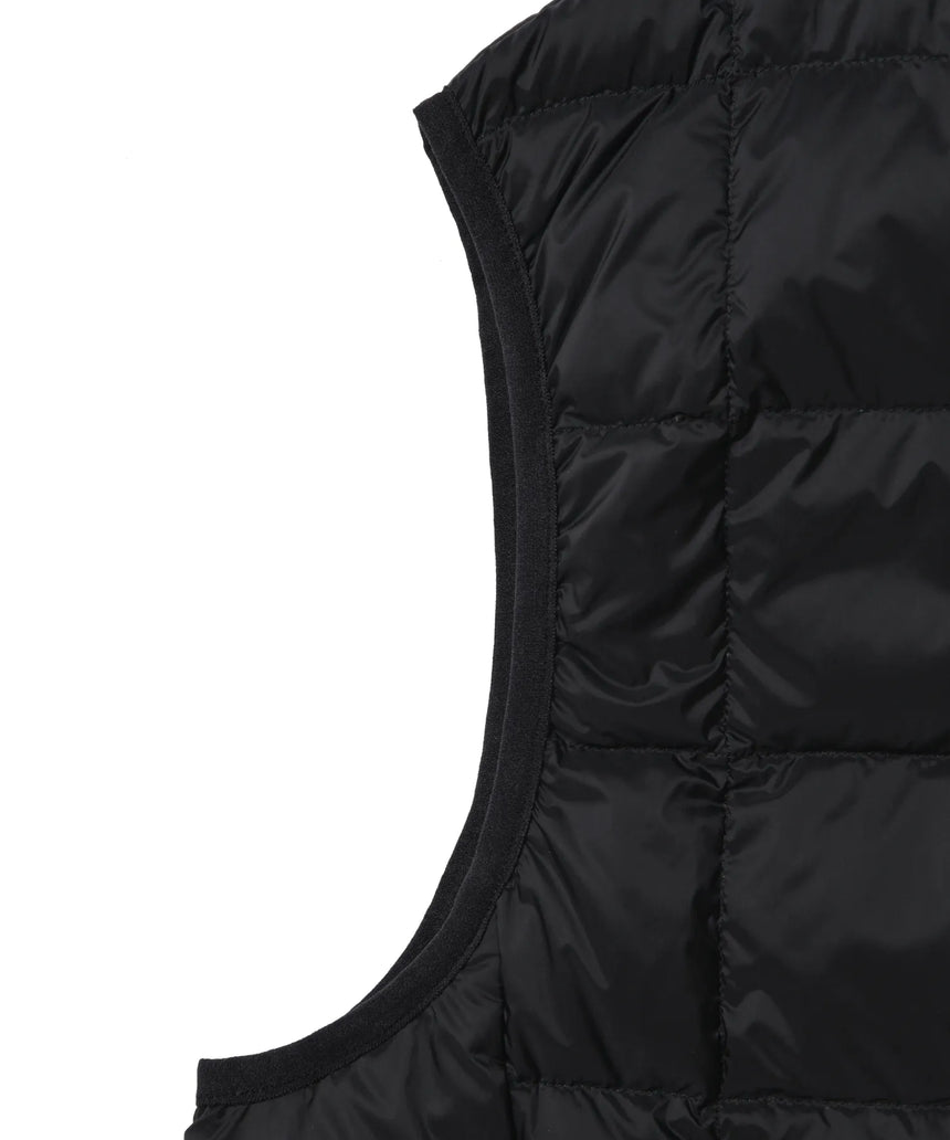 TAION Basic Crew Neck Double Zip Down Vest