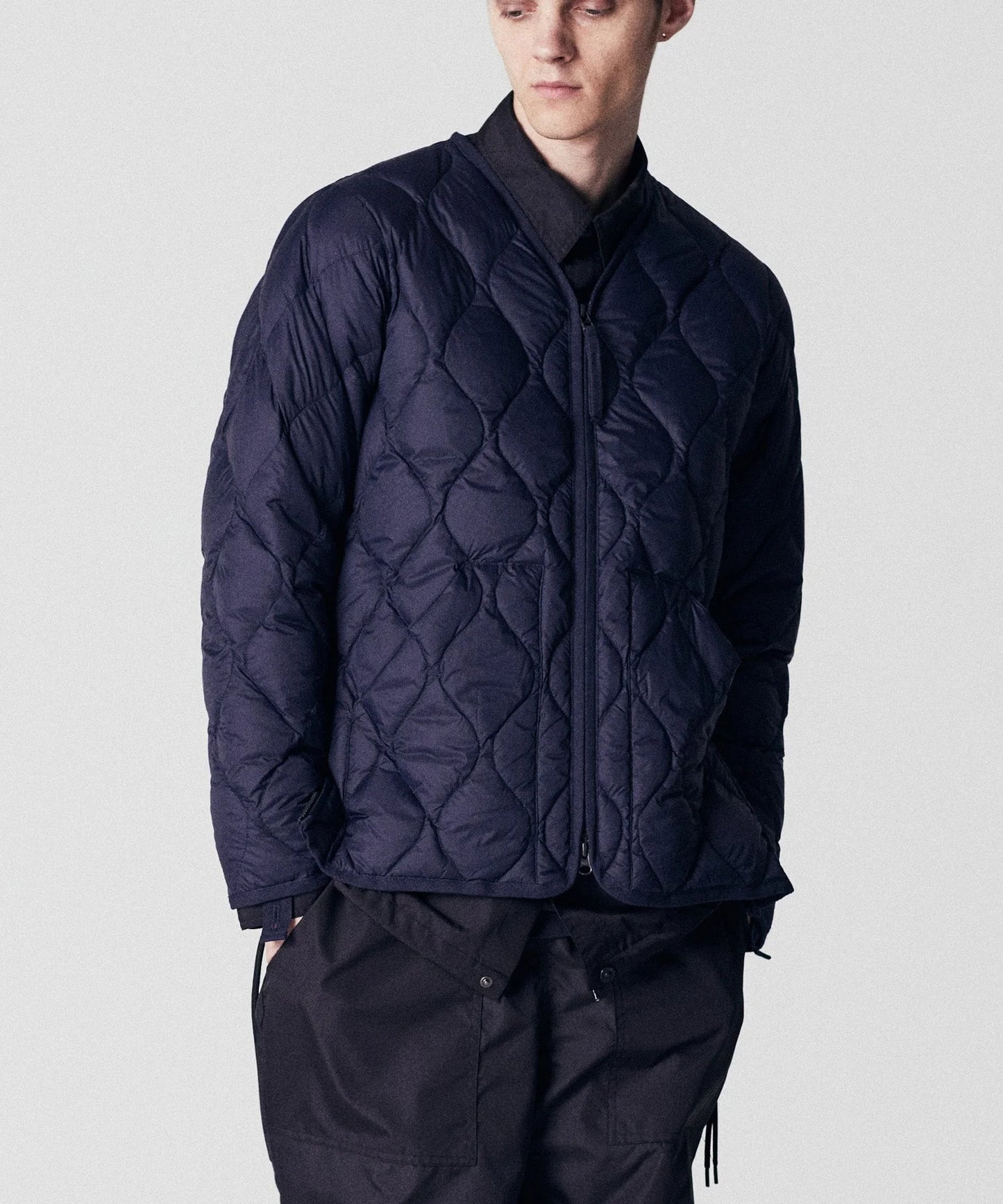 TAION MILITARY V NECK W-ZIP DOWN JKT (SOFT SHELL)