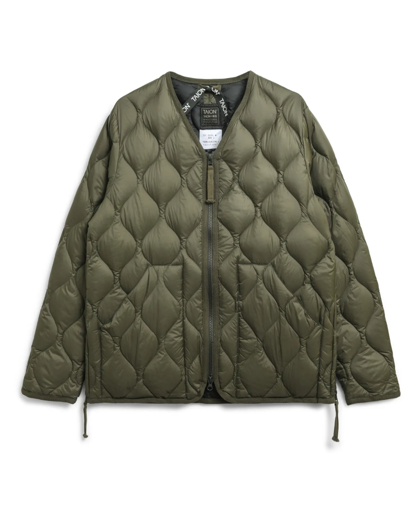 TAION MILITARY V NECK W-ZIP DOWN JKT (SOFT SHELL)