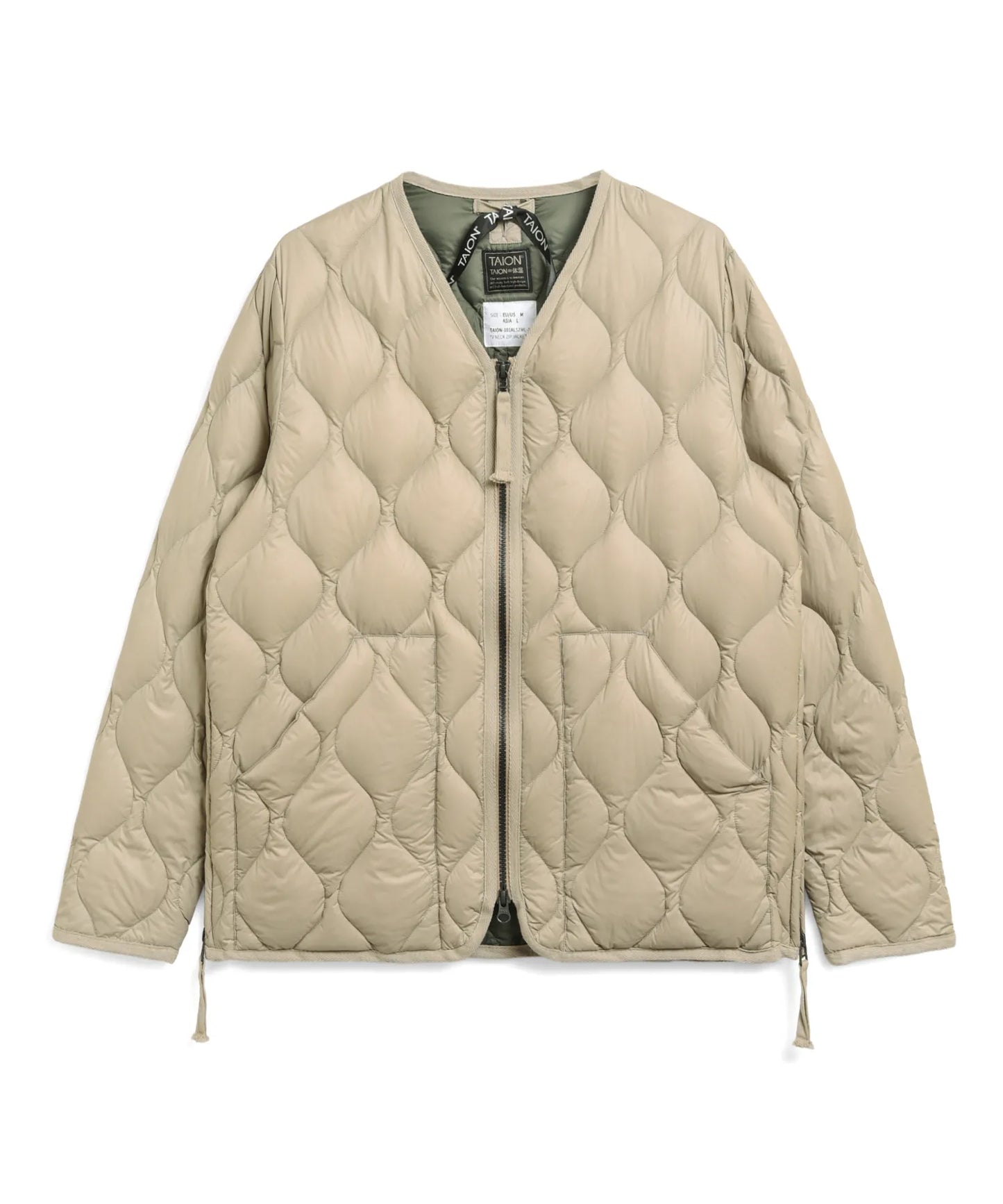 TAION MILITARY V NECK W-ZIP DOWN JKT (SOFT SHELL)