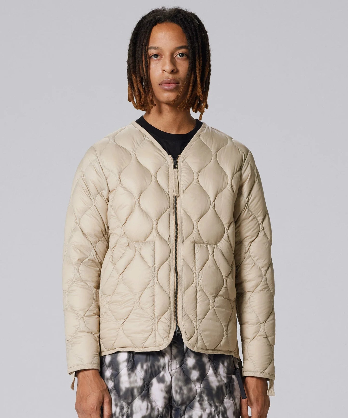 TAION MILITARY V NECK W-ZIP DOWN JKT (SOFT SHELL)