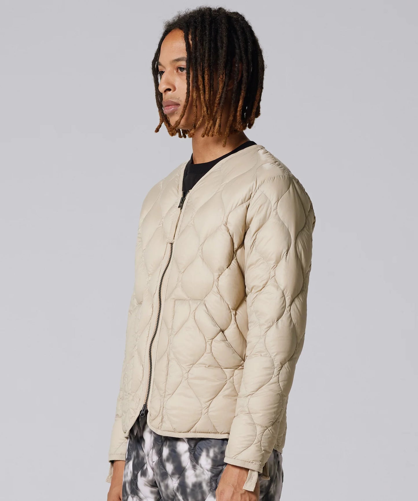 TAION MILITARY V NECK W-ZIP DOWN JKT (SOFT SHELL)