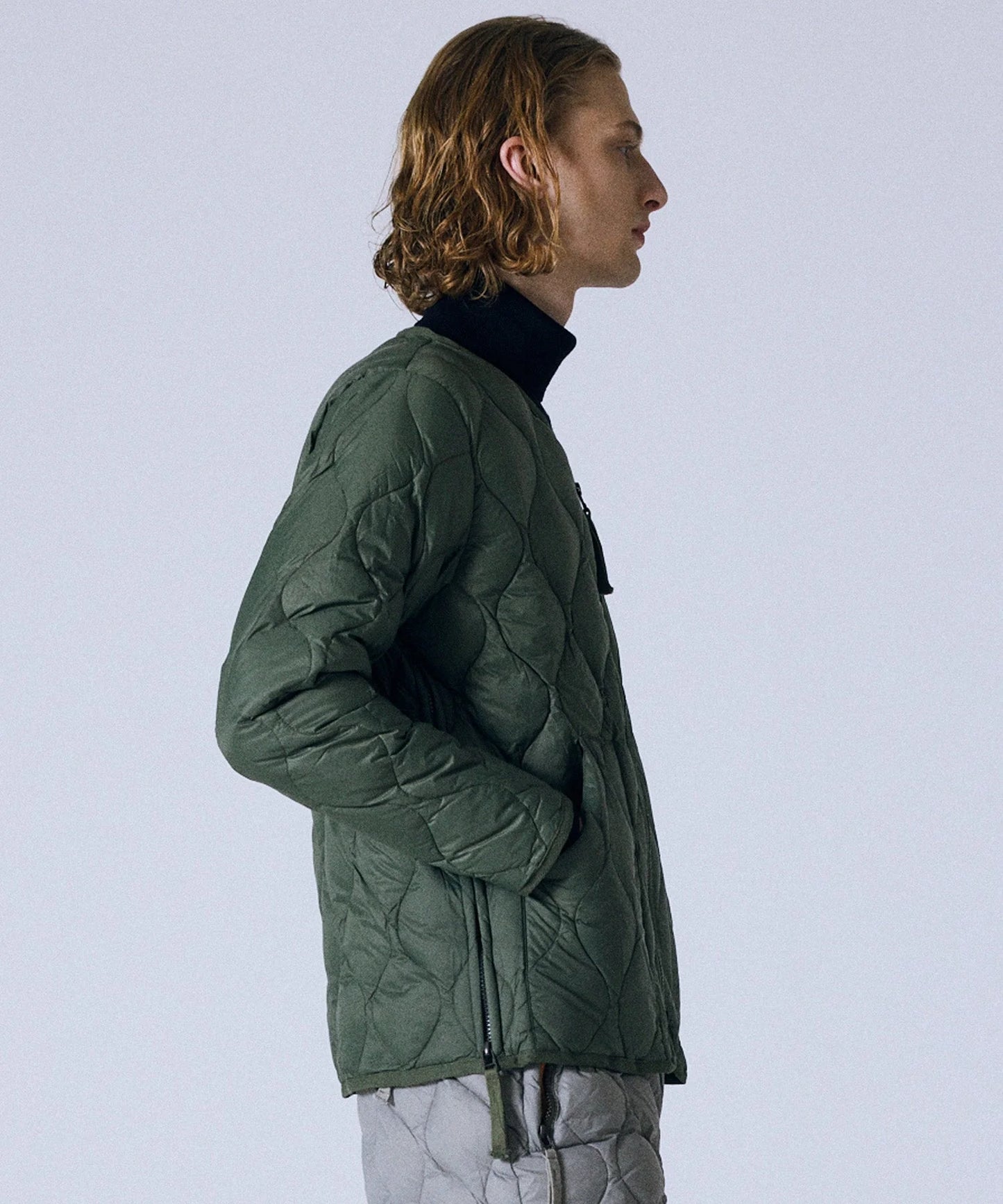 TAION MILITARY V NECK W-ZIP DOWN JKT (SOFT SHELL)