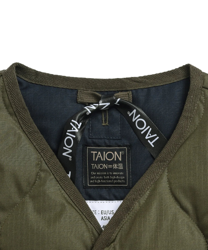 TAION Military V-neck Zip Down Jacket