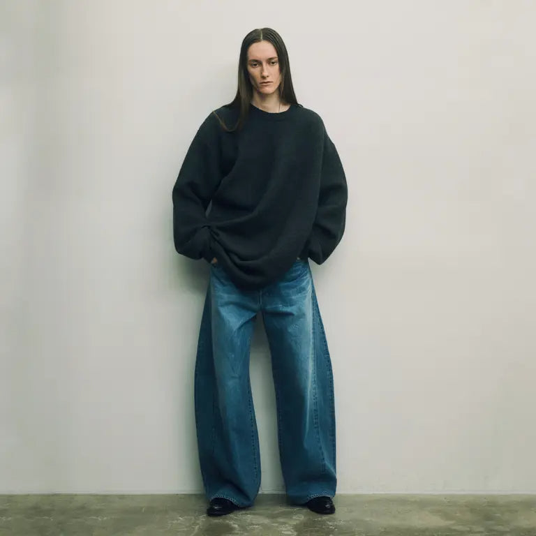 ssstein DEFORMATION WIDE DENIM JEANS – unexpected store