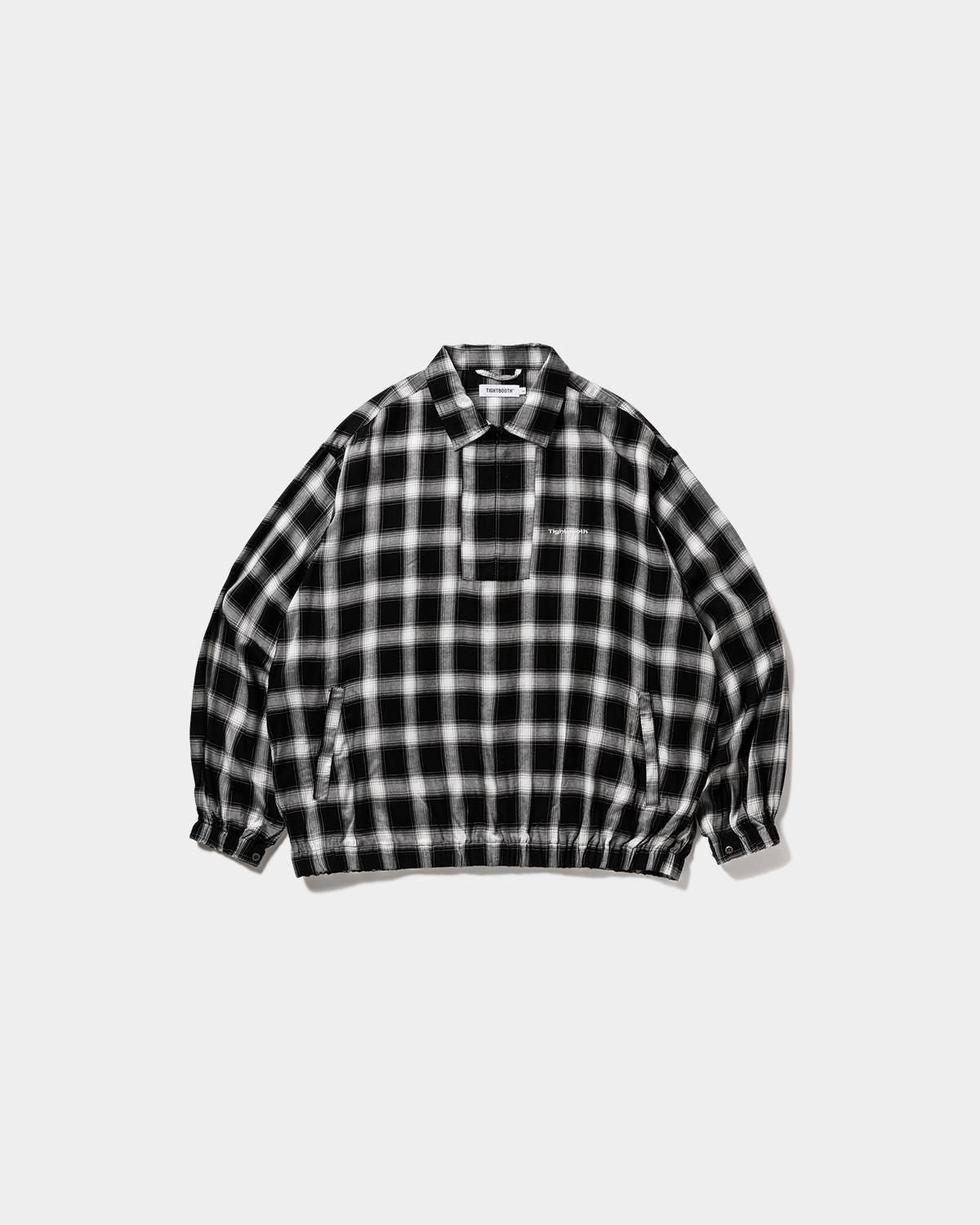 TIGHTBOOTH PLAID HALF ZIP L/S SHIRT