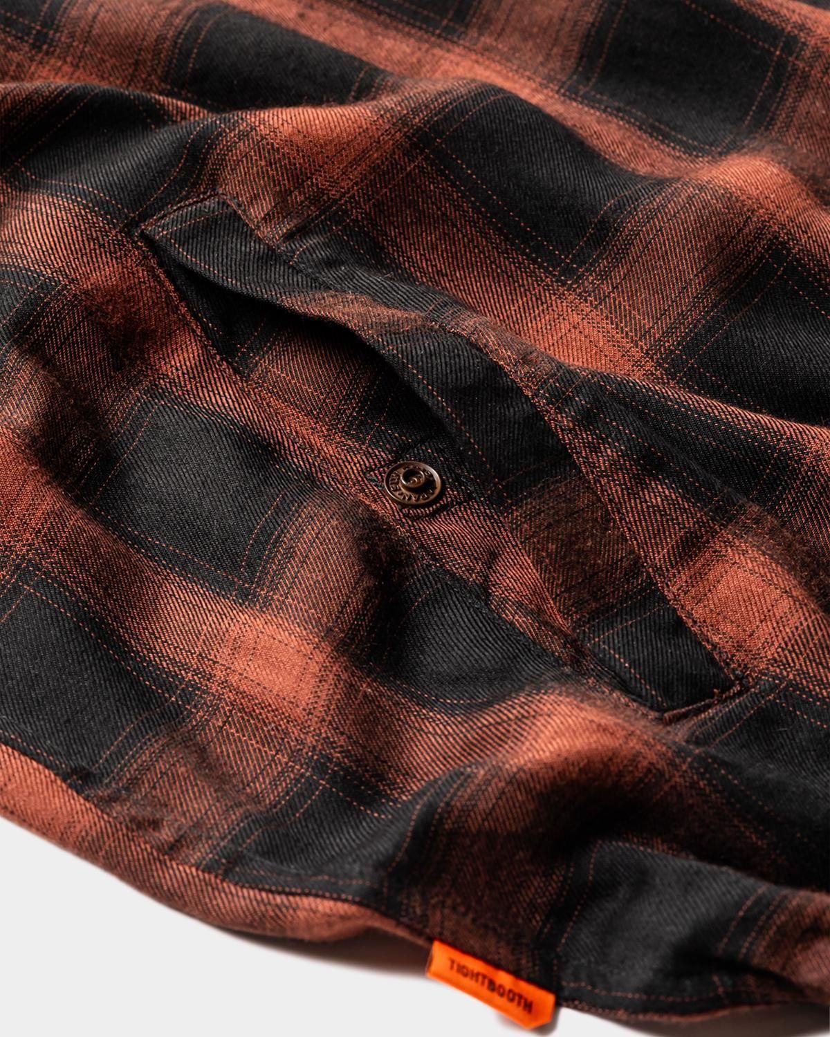 TIGHTBOOTH PLAID HALF ZIP L/S SHIRT