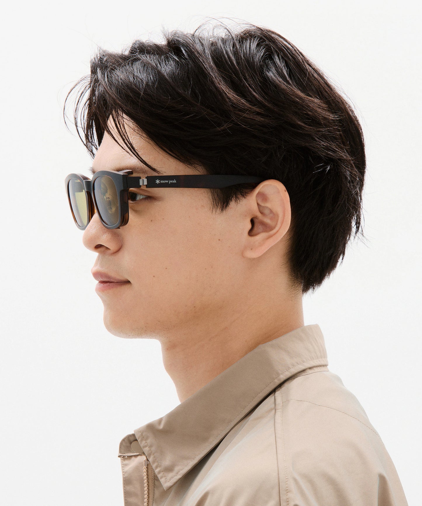 JINS × Snow Peak JINS Switch Flip Up ＋360° Wellington Sunglasses Matt Black