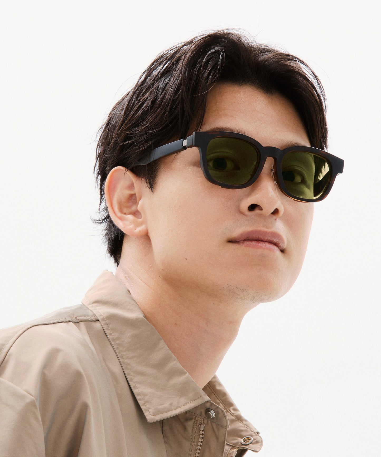JINS × Snow Peak JINS Switch Flip Up ＋360° Wellington Sunglasses Matt Black