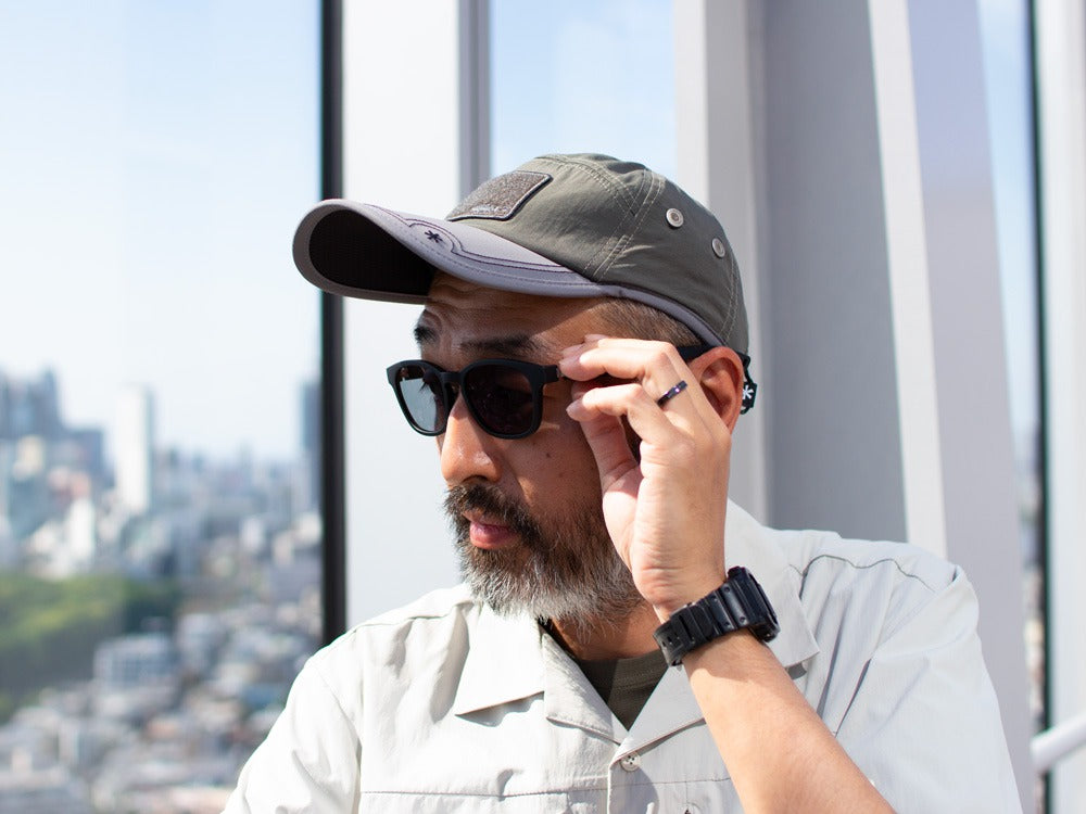 JINS × Snow Peak SUNGLASSES ＋360° Wellington Sunglasses Matte Black