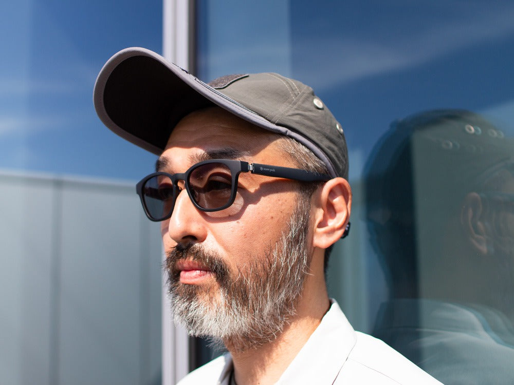 JINS × Snow Peak SUNGLASSES ＋360° Wellington Sunglasses Matte Black